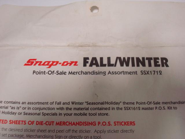 Genuine Official Snap On - Point - of - sale Assortment - stickers - signs etc., US $20.00, image 2