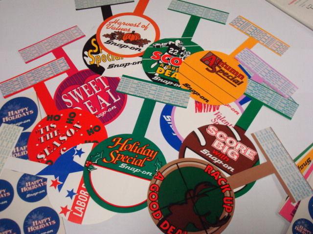 Genuine Official Snap On - Point - of - sale Assortment - stickers - signs etc., US $20.00, image 3