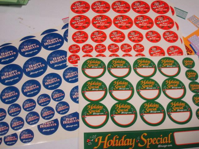 Genuine Official Snap On - Point - of - sale Assortment - stickers - signs etc., US $20.00, image 4