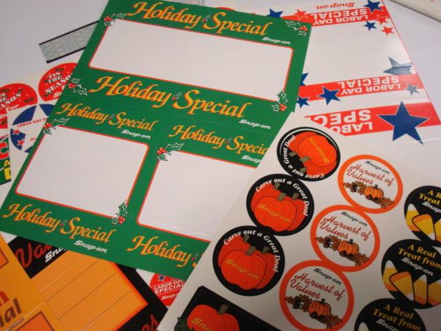 Genuine Official Snap On - Point - of - sale Assortment - stickers - signs etc., US $20.00, image 7