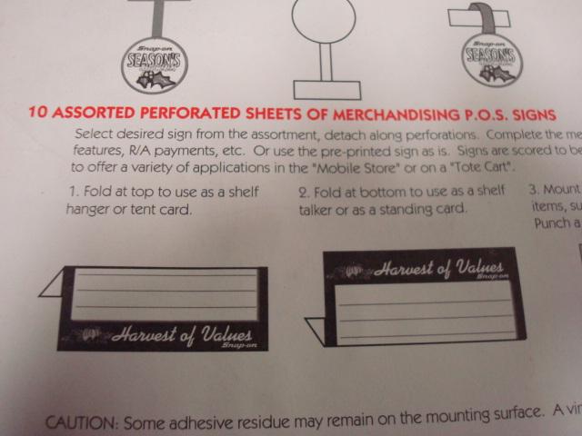 Genuine Official Snap On - Point - of - sale Assortment - stickers - signs etc., US $20.00, image 8