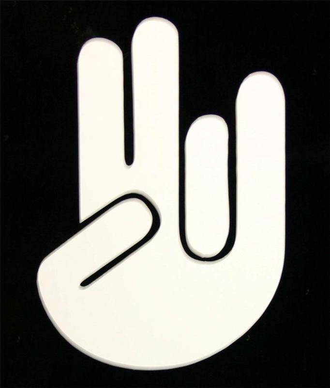The shocker - white - decal sticker for window helmet hardhat