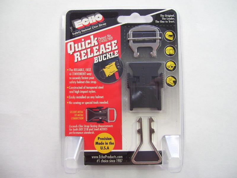 Sell ECHO HELMET CHIN STRAP QUICK RELEASE BUCKLE BLACK UNIVERSAL FIT in