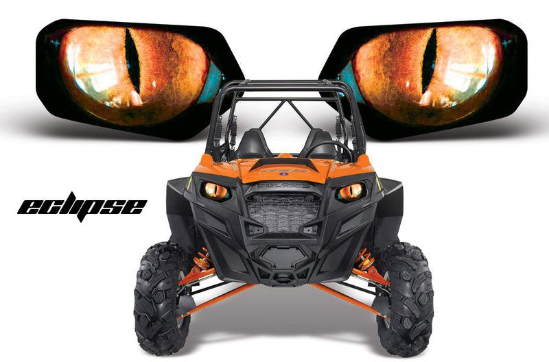 Amr headlight eye graphic decal cover polaris rzr 800/900xp/170 part eclipse org