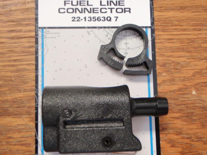 Fuel line hose tank end connector 22-13563q7 mercury mariner fuel tank end parts