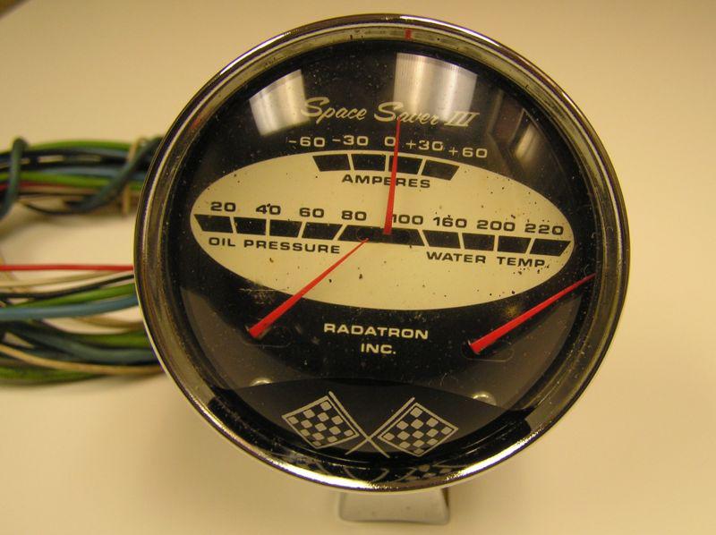 Vintage radatron space saver iii gauge set