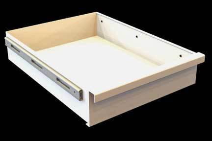 610990 4.5-inch deep drawer for jobox 677990 & 678990 - white
