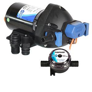 Jabsco par-max shower drain/general purpose pump - 3.5gpm-25psi-12vdc - w/stra