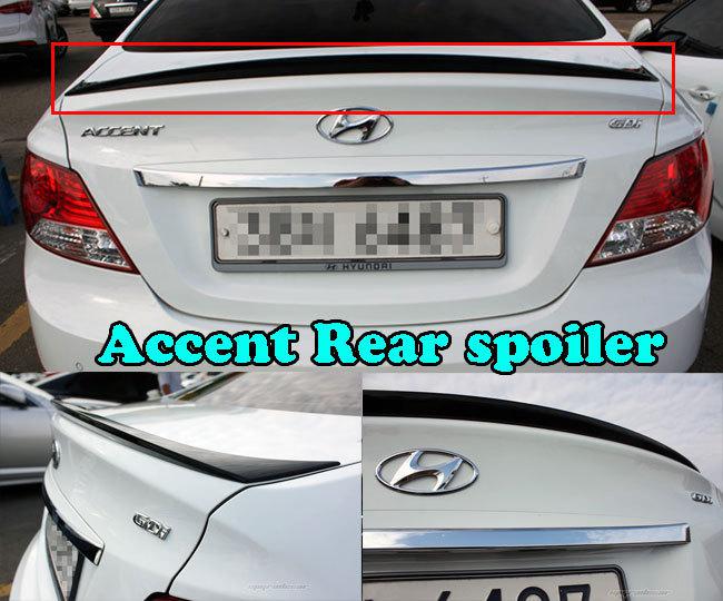 [kspeed] my ride trunk rear spoiler (fits: hyundai 2011  all new accent)