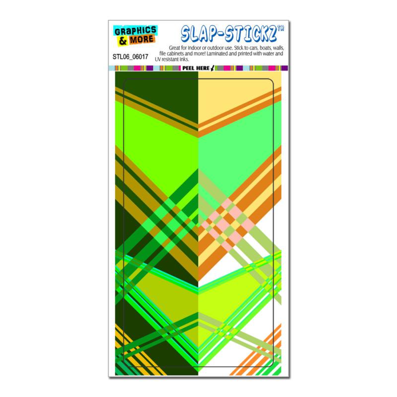 Geometric green gold pale - slap-stickz™ car window locker bumper sticker