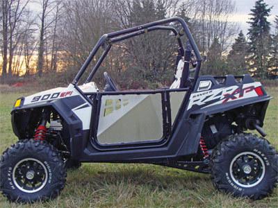 Modquad black frame/silver panel rzr rzr-d-blk-a