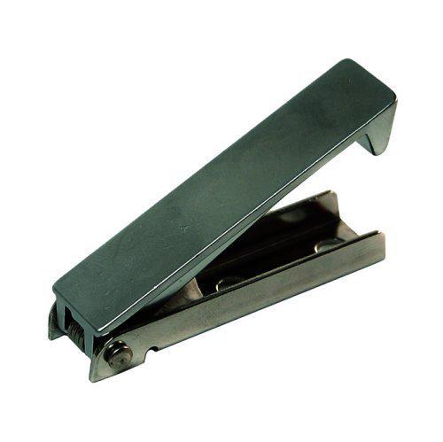 Rv designer e215 baggage door catch - stainless steel, rounded