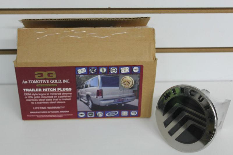 Mercury class ii chrome logo trailer hitch plug cover