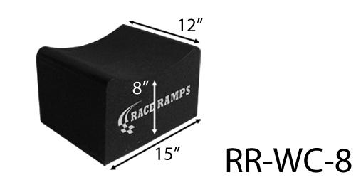Race ramps car service maintenance 8 inch wheel cribs rr-wc-8