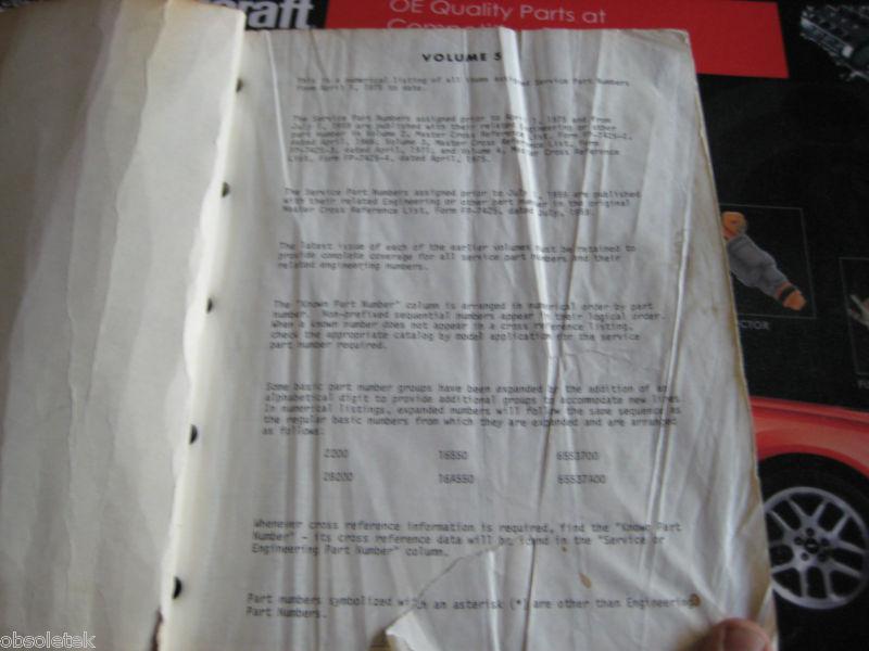 Ford Lincoln Mercury Master Cross Reference Parts List Catalog Manual 1975-1980, US $10.00, image 4