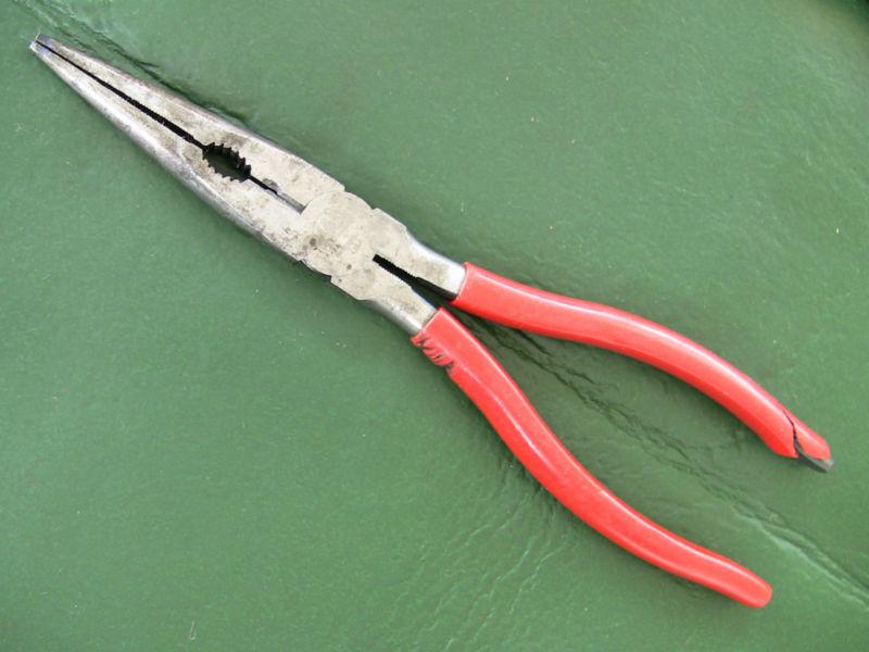 Mac 9" straight utility needle nose pliers 