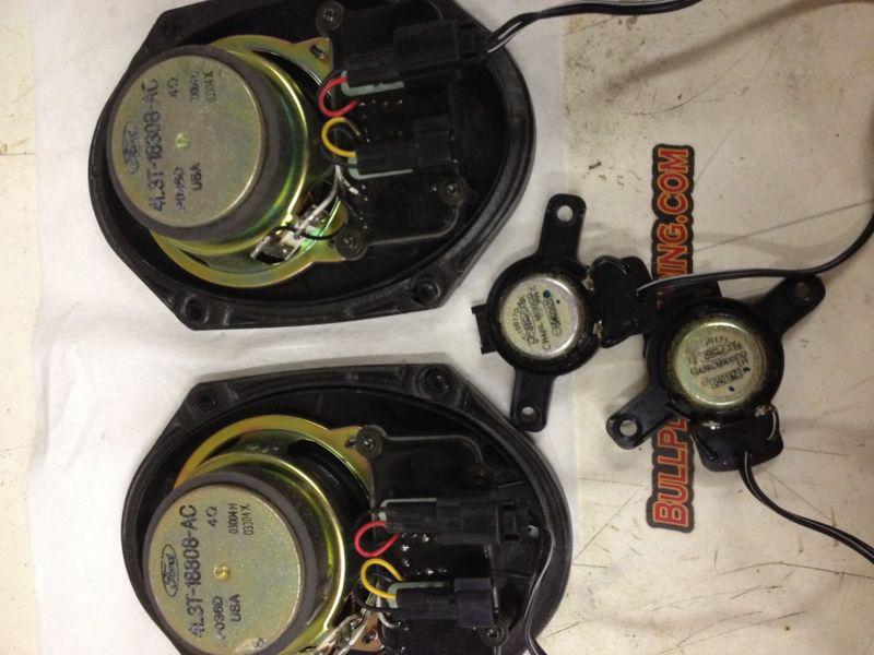 Buy 2004 Ford F150 Front Door Speakers with Tweeters OEM Set 4L3T18808AC in Sutton, West