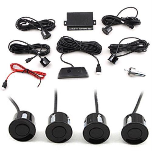 4 Parking Sensors Car Reverse Backup Rear Radar System Kit Sound Alert Alarm bk, US $29.99, image 1
