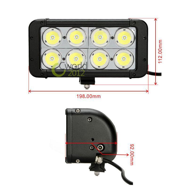 2Pcs 80W 8000lm Cree LED Work Light Bar Spot Beam Off-road ATV SUV Driving Lamp, US $299.99, image 4