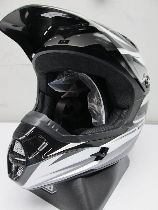 Fox racing v1 pilot offroad mx helmet black xl