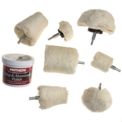 8 pc drill polisher polish buffer kit mag wheel mothers