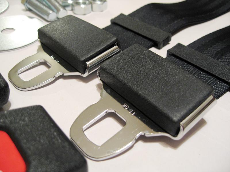 NEW UNIVERSAL BLACK SEAT BELTS MUSCLECAR HOTROD RESTOMOD CLASSIC VINTAGE KIT, US $59.95, image 3