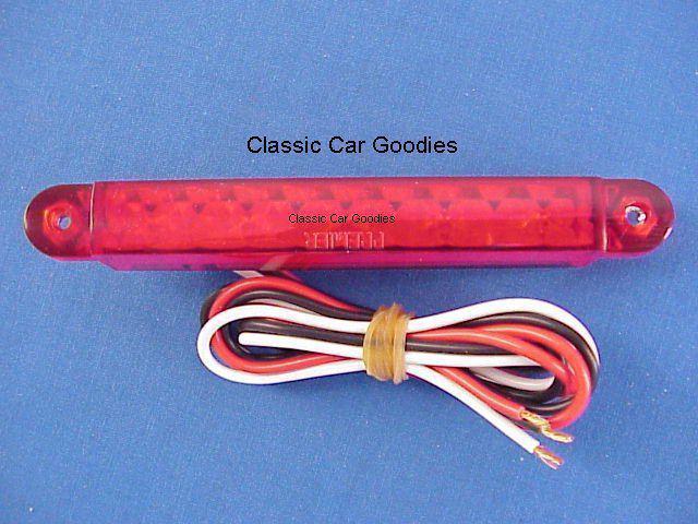 1932-1934 ford spreader bar replacement "red led" (2) 1933 12v new!