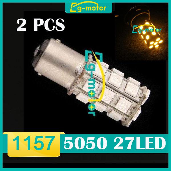 Buy 2pcs 1157 Bay15d 27SMD 5050 LED Tail Brake Stop Light Bulb Xenon