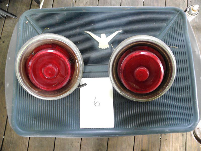 1955 Ford T-Bird Tail Light Assembly -Housing, Lenses, - Pair 6 Thunderbird, US $10.95, image 2