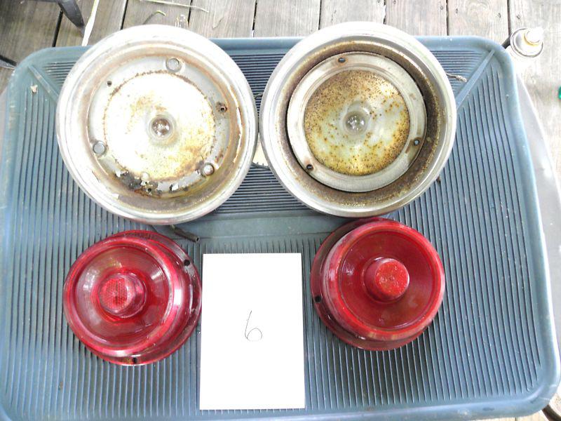 1955 Ford T-Bird Tail Light Assembly -Housing, Lenses, - Pair 6 Thunderbird, US $10.95, image 3