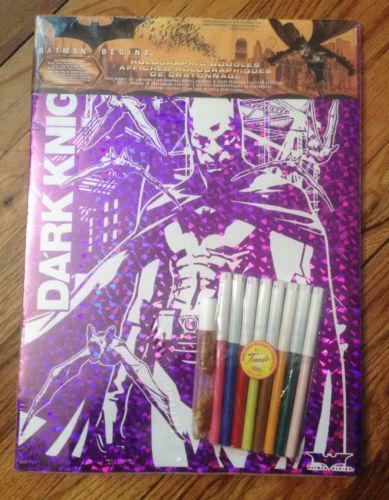 Batman begins holographic doodles color in pictures
