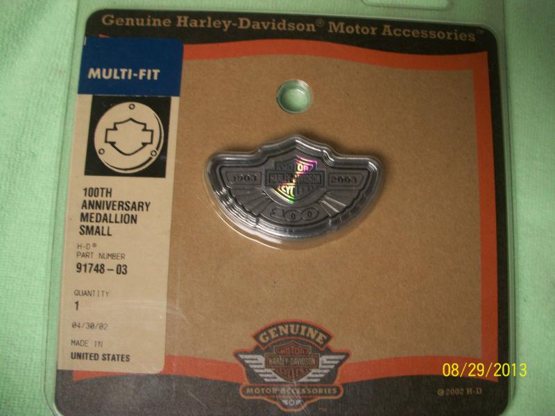 Harley davidson 100th anniversary small medallion 