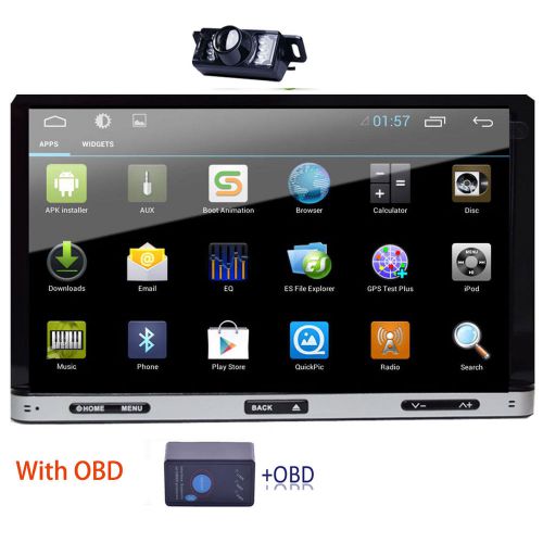 Obd+hd 7" double 2din car stereo dvd player android ipod wifi bt mp3 usb camera