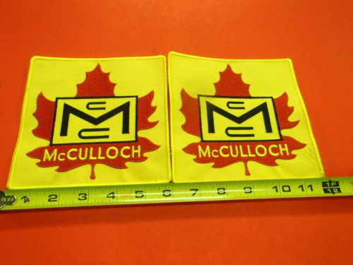 Vintage race go kart chainsaw mcculloch mc x2 patches 6&#034; patch nos rupp margay