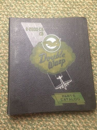 Pratt &amp; whitney original 1963 reissue double wasp illustrated parts catalog