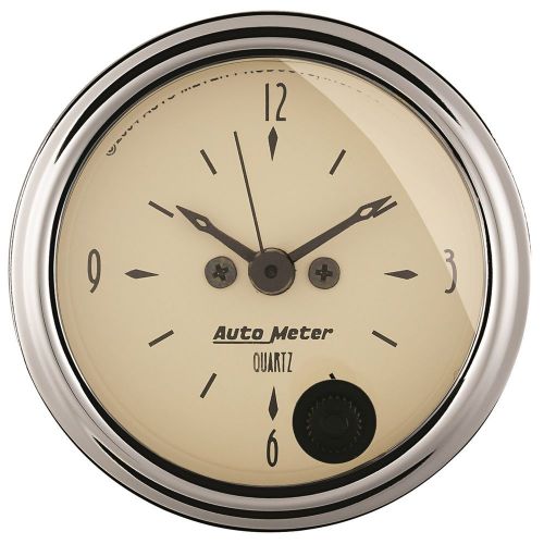 Auto meter 1885 antique beige; clock
