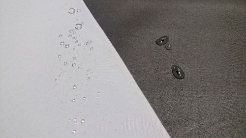 Charcoal grey coated outdoor marine canvas awning boat fabric polyester 60"w dwr