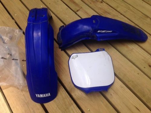 Yz250 front rear fender and number plate