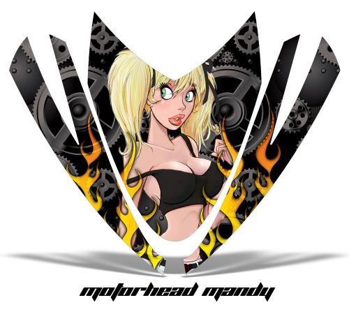 Amr racing sled hood wrap graphic decal arctic cat m m7 m8 snowmobile parts mm