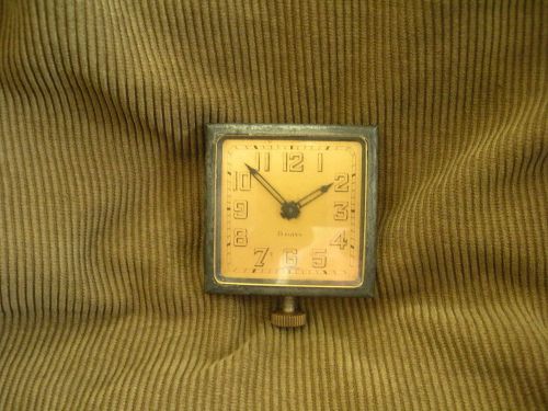 Working antique car/travel clock imperial watch co. ford chevrolet buick