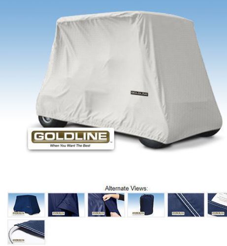Goldline premium 4 person passenger golf car cart storage cover, white