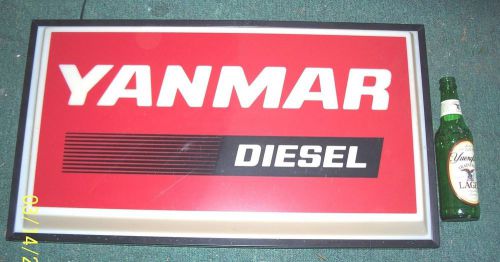 Yanmar lighted sign, one sided, just hang on the wall &amp; plug in. looks great !!