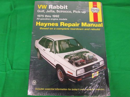 Haynes publications 96016 repair manual 1975-1992 golf, jetta, scirocco, pick-up