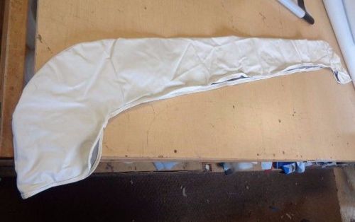 Bimini boot white vinyl with white zipper 85 1/2" x 7 7/8" marine boat