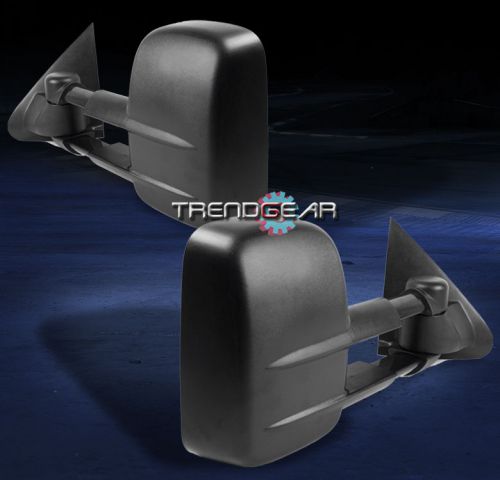 97-03 ford f-150/04 heritage/97-99 f-250 towing extendable manual mirrors black