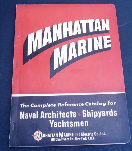 Manhattan marine vintage 1955 catalog naval yachts sailing ships