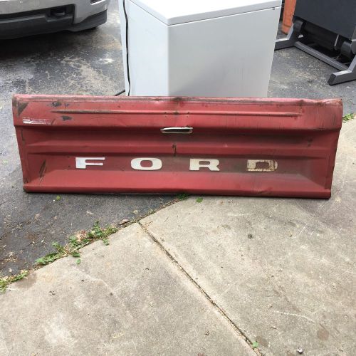Vintage metal ford truck tailgate wall art bench 1960s 1970s 80s tail gate