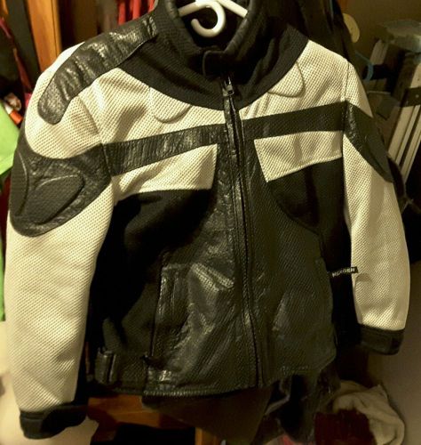 Child's nexgen armored motorcycle riding jacket with armor points