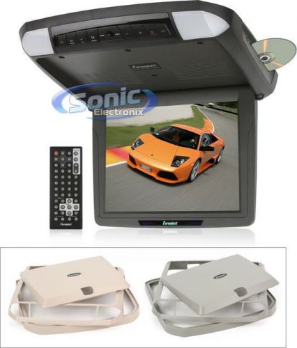 Farenheit md-1210cmx 12.1&#034; overhead flip-down monitor w/ built-in dvd player