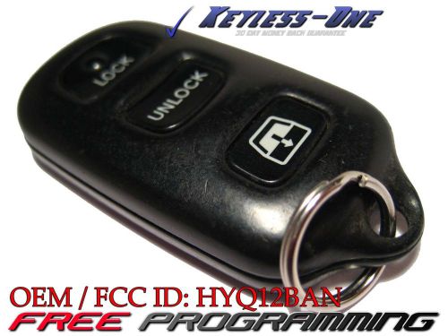 99-03 toyota 4runner oem keyless entry remote 4 button window fcc id: hyq12ban